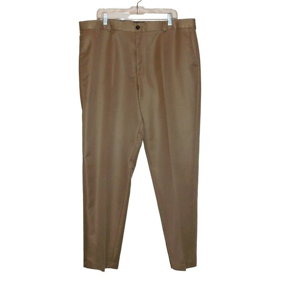 Dockers Other - Dockers D3 Pants 40x32 Actual W42 Classic Fit Khaki Tan Flat Front Adj Waist